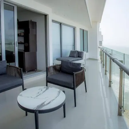 Apartamento Departamento De Lujo Frente A La Playa Cartagena