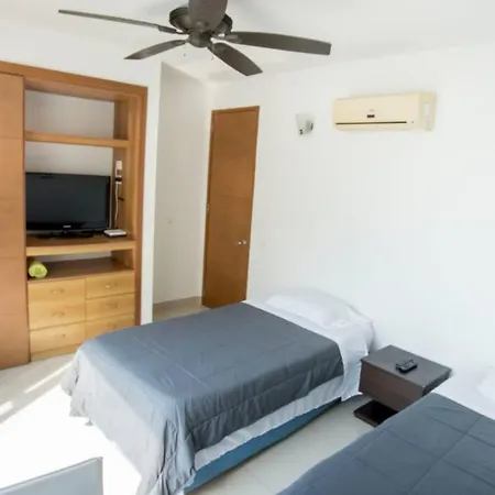 Apartamento Departamento De Lujo Frente A La Playa Cartagena